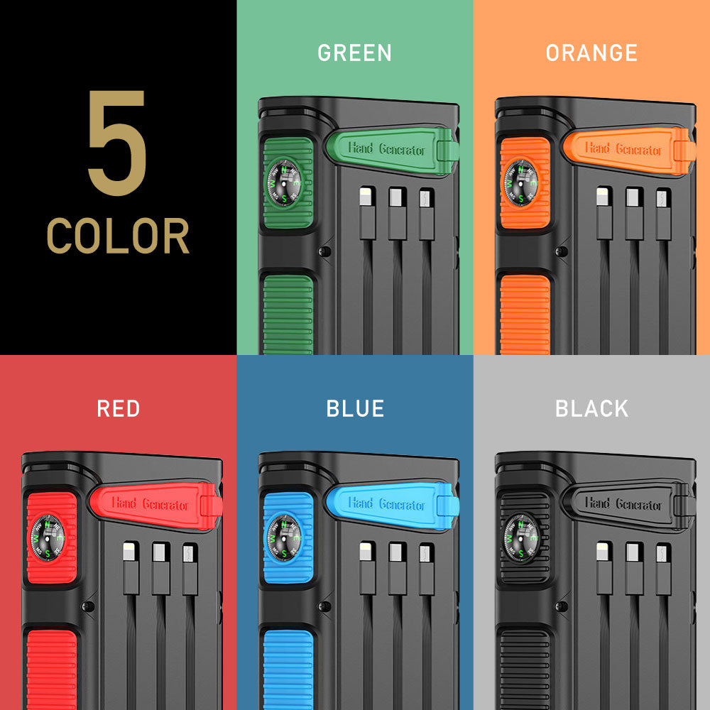 【GEUM】【防災士監修】モバイルバッテリー 63200mAh 3WAY充電対応 (ソーラー充電 手回し充電 USB充電) 2台同時充電 急速充電 LEDライト 耐衝撃 大容量 緊急停電対策 防災ガイドブック付き【1年保証】GEUM023